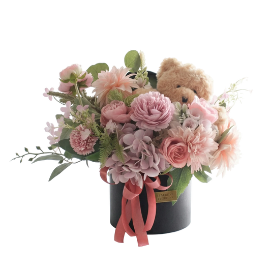 Reina Round box - Artificial Flower