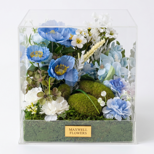 Blue Garden Artificial Acrylic Box