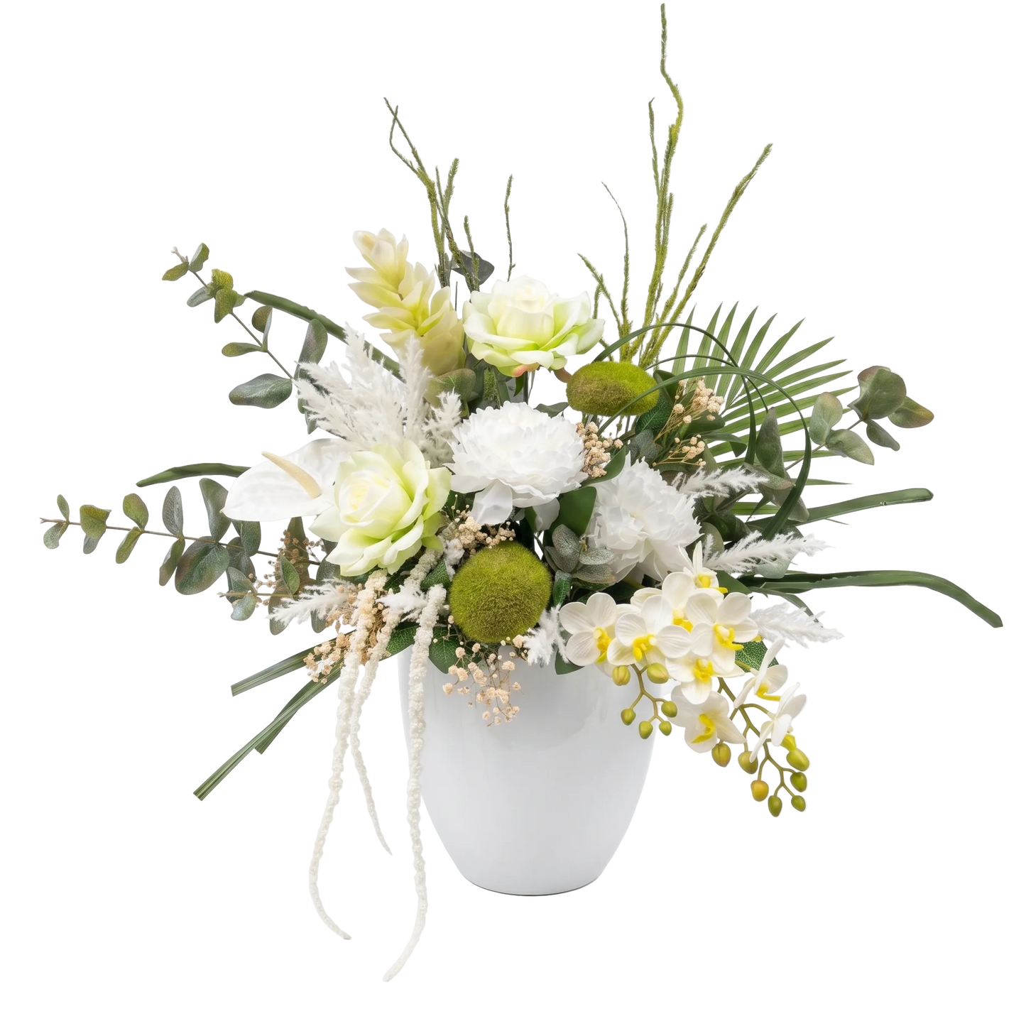 Ivory Grove Artificial Luxury Vase - Artificial