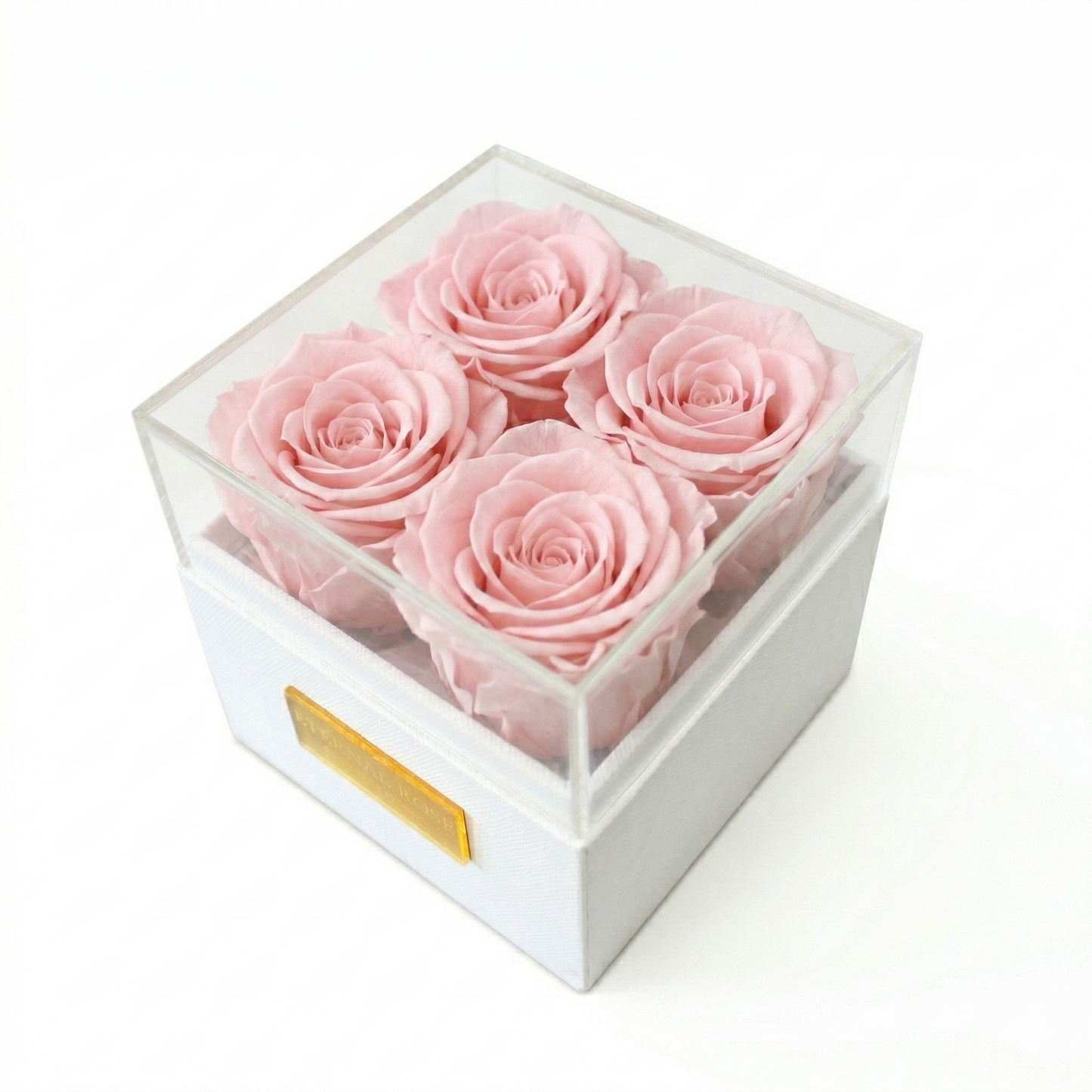 4 Red Roses Eternal flowers Box