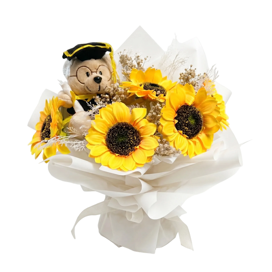 Sun flowers Graduation Bouquet