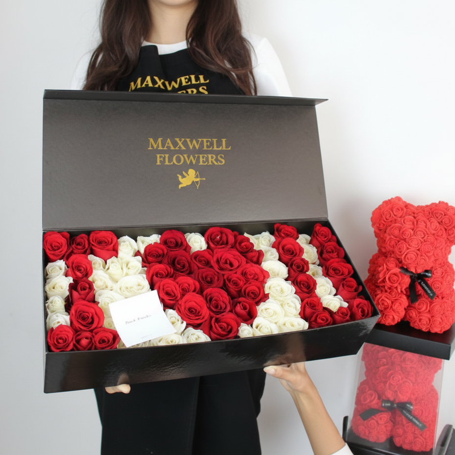 I love you Exclusive box - Fresh flowers