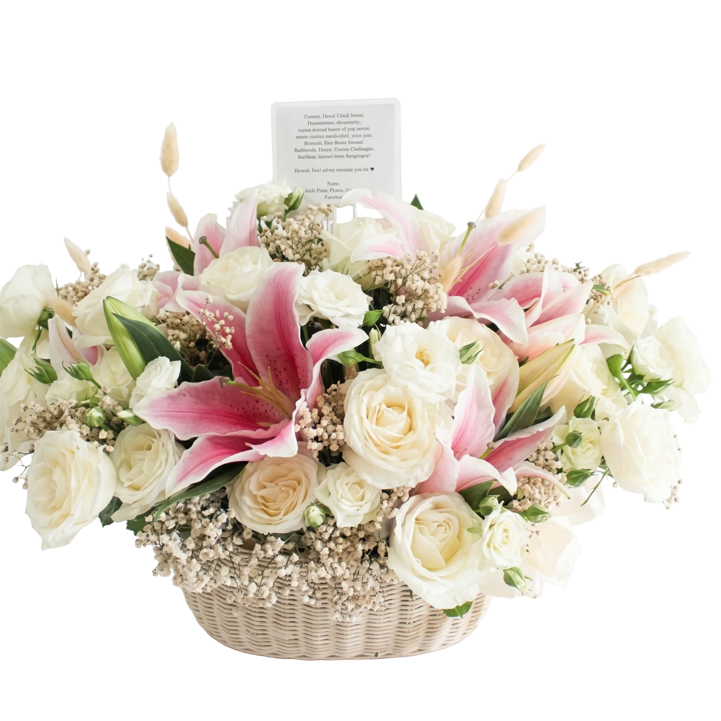 Zela Basket Mix Dried and Fresh Flowers