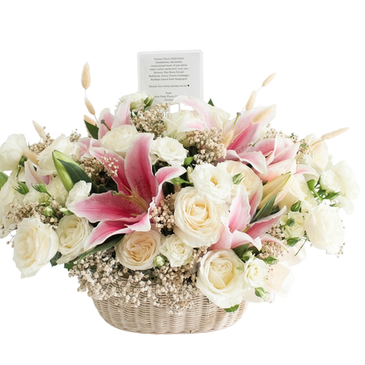 Zela Basket Mix Dried and Fresh Flowers