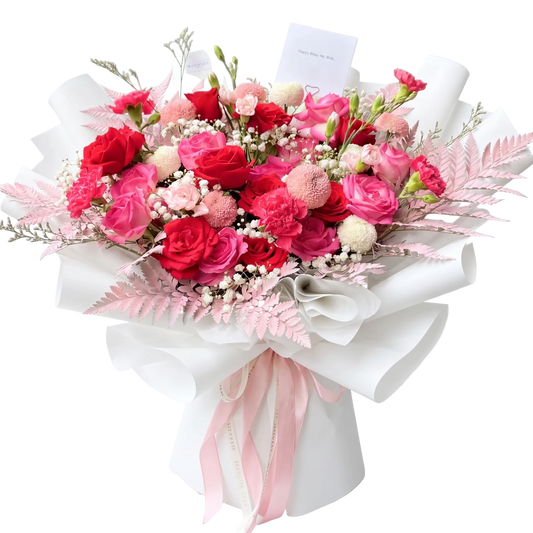 Solaris Gradient - Mix Flowers fresh bouquet