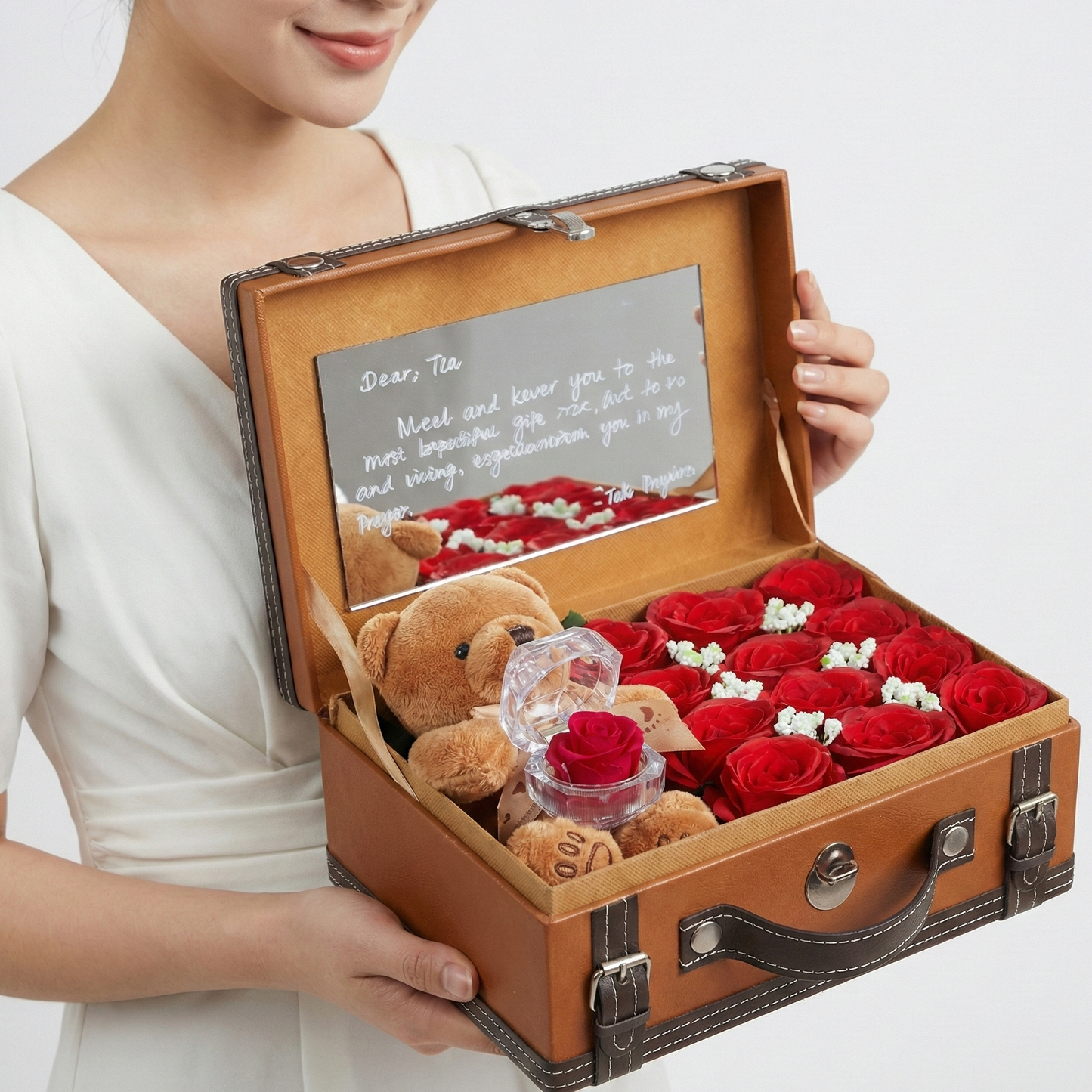 Treasure box with Eternal Rose Ring Box
