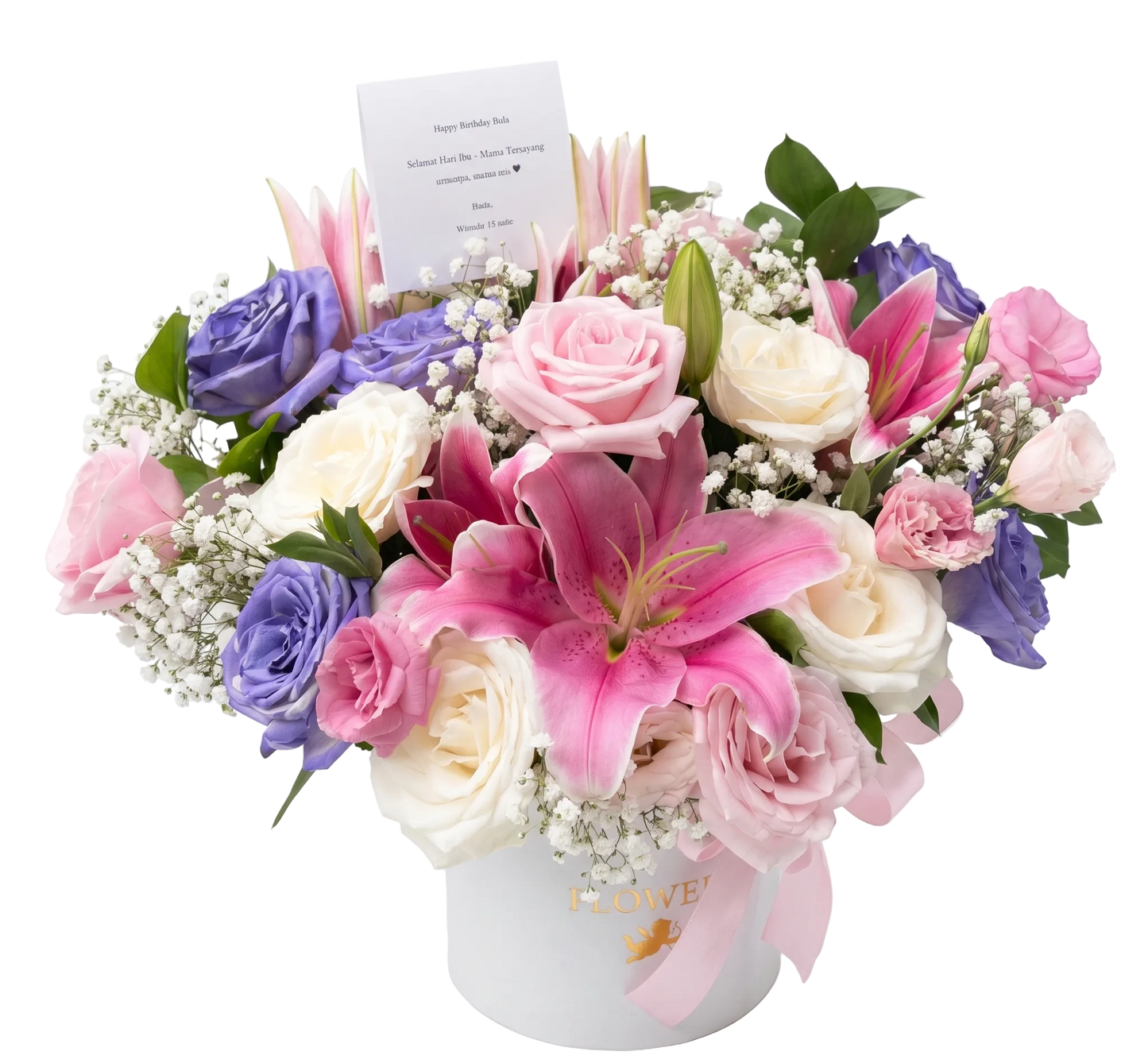 Tatiana - Roses Lilly Fresh Round Box
