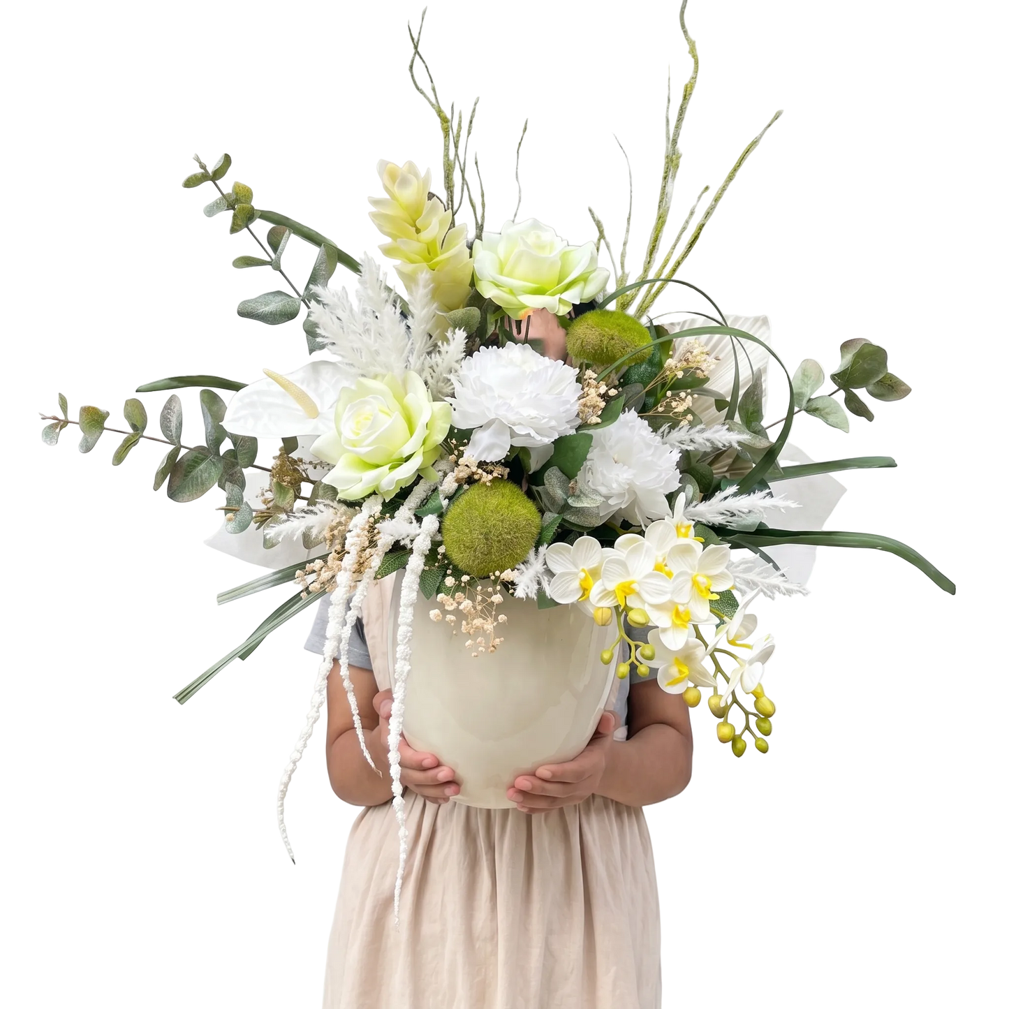 Ivory Grove Artificial Luxury Vase - Artificial