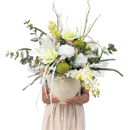 Ivory Grove Artificial Luxury Vase - Artificial