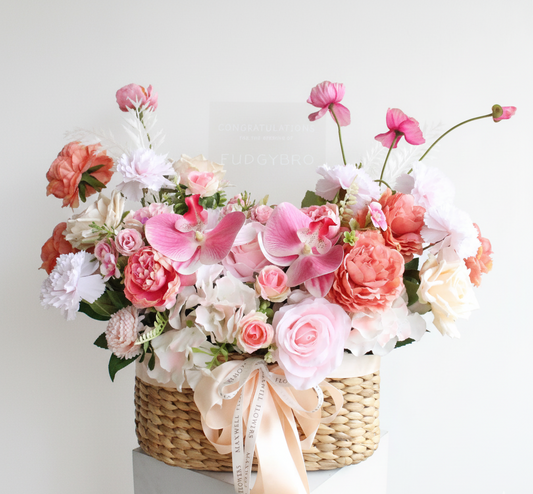 Flowers basket with Acrylic sign - Terea