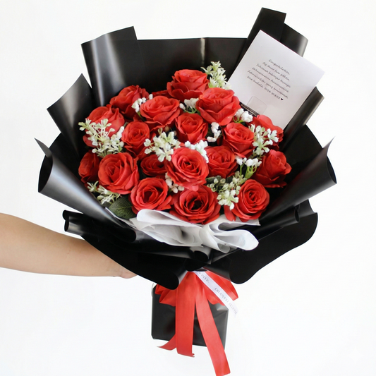 20 ROSES BOUQUET (CELLOPHANE WRAPPING)