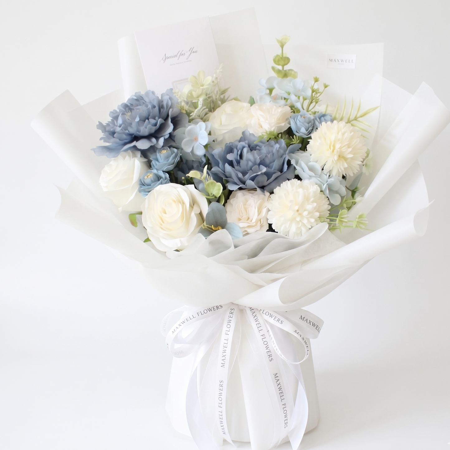 Blue Bouquet artificial flowers