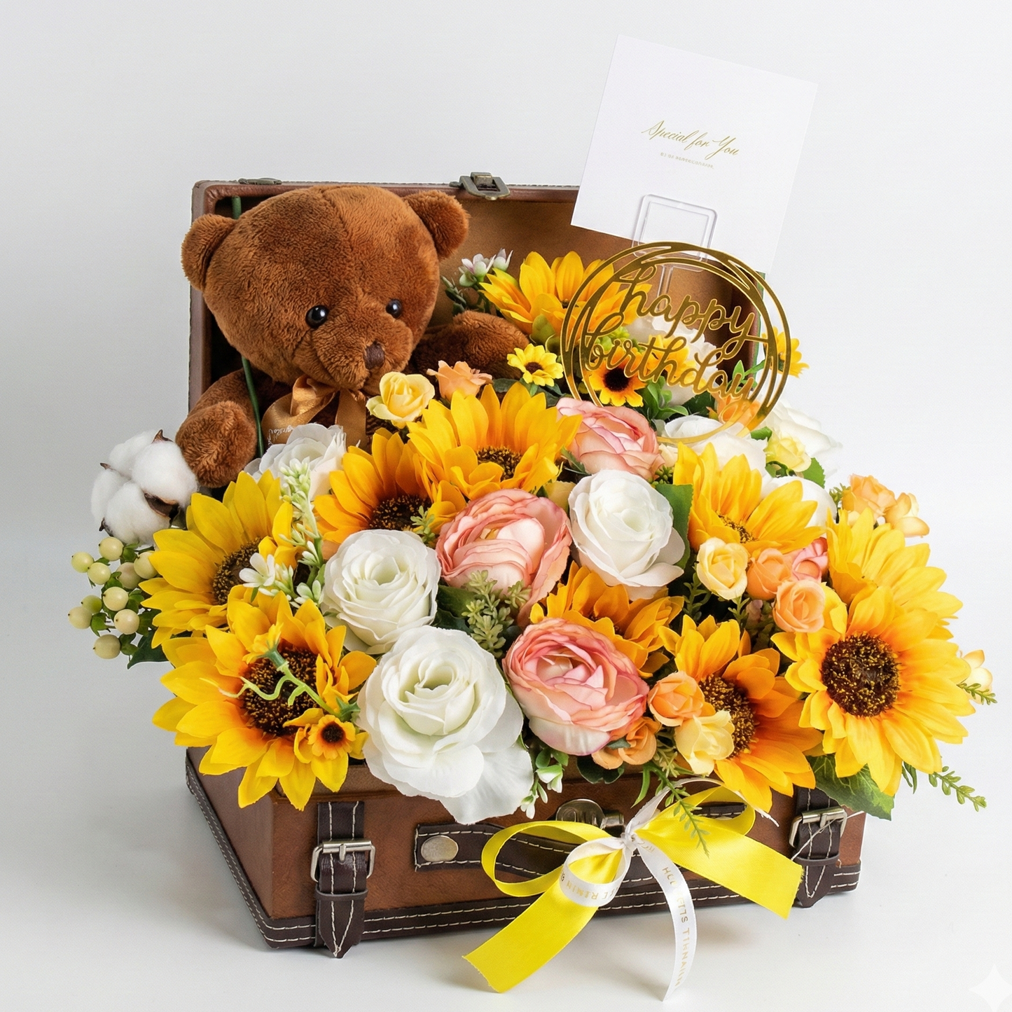 Sun flower mix treasure arrangement