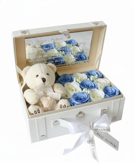 Treasure box 9 roses + Eternal ring box