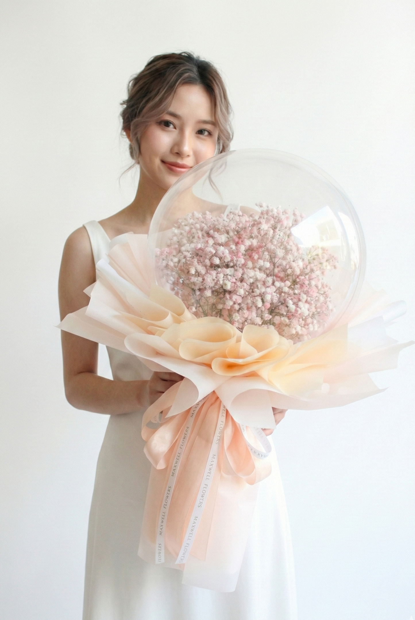 Baby breath bouquet balloon