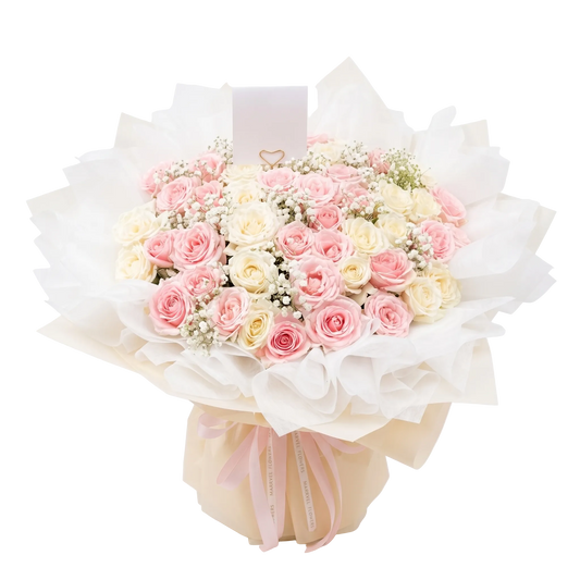 50 roses fresh flowers bouquet