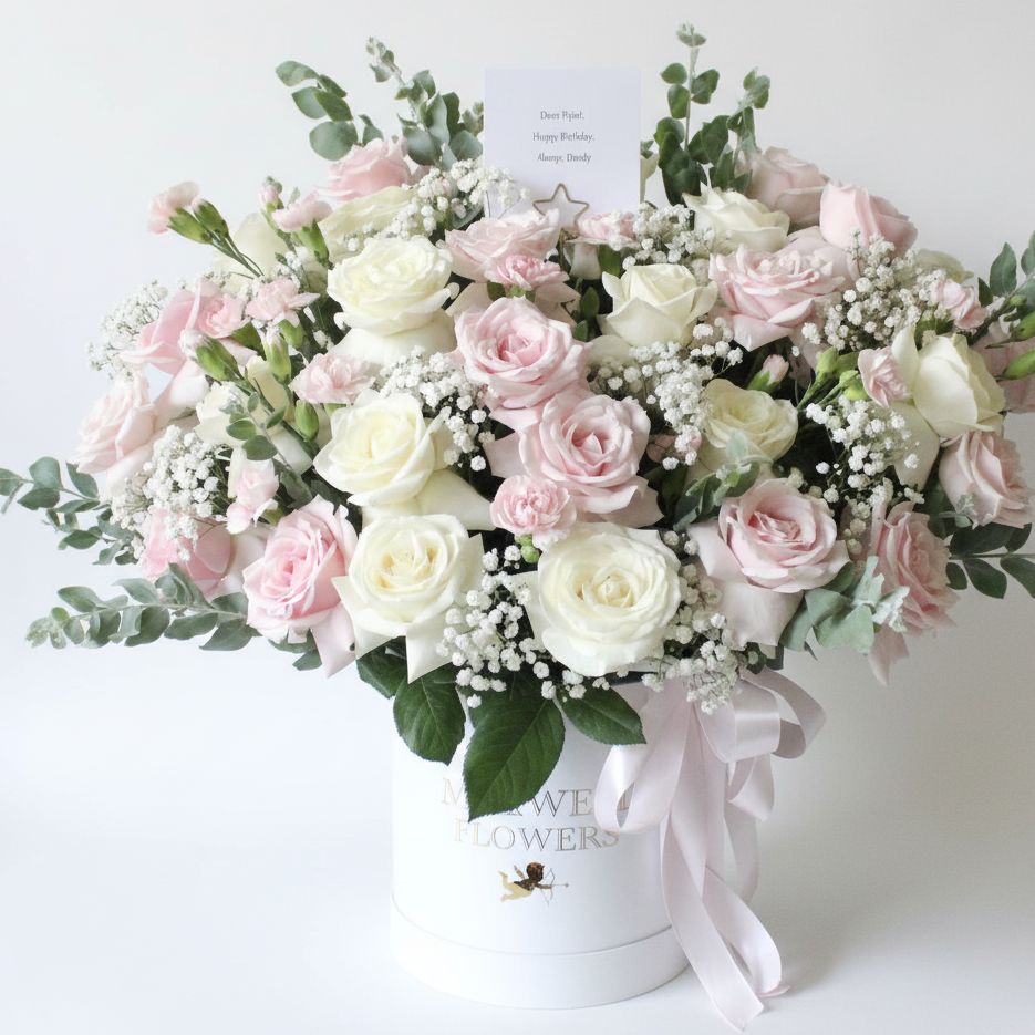 Vanka Fresh flowers Rounded Box