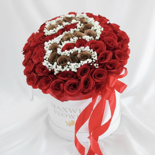 One Initial Jumbo Round Box