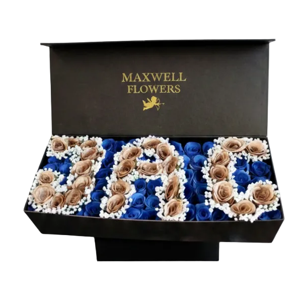EXCLUSIVE BOX INITIAL FULL ROSES