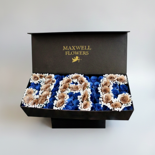 EXCLUSIVE BOX INITIAL FULL ROSES