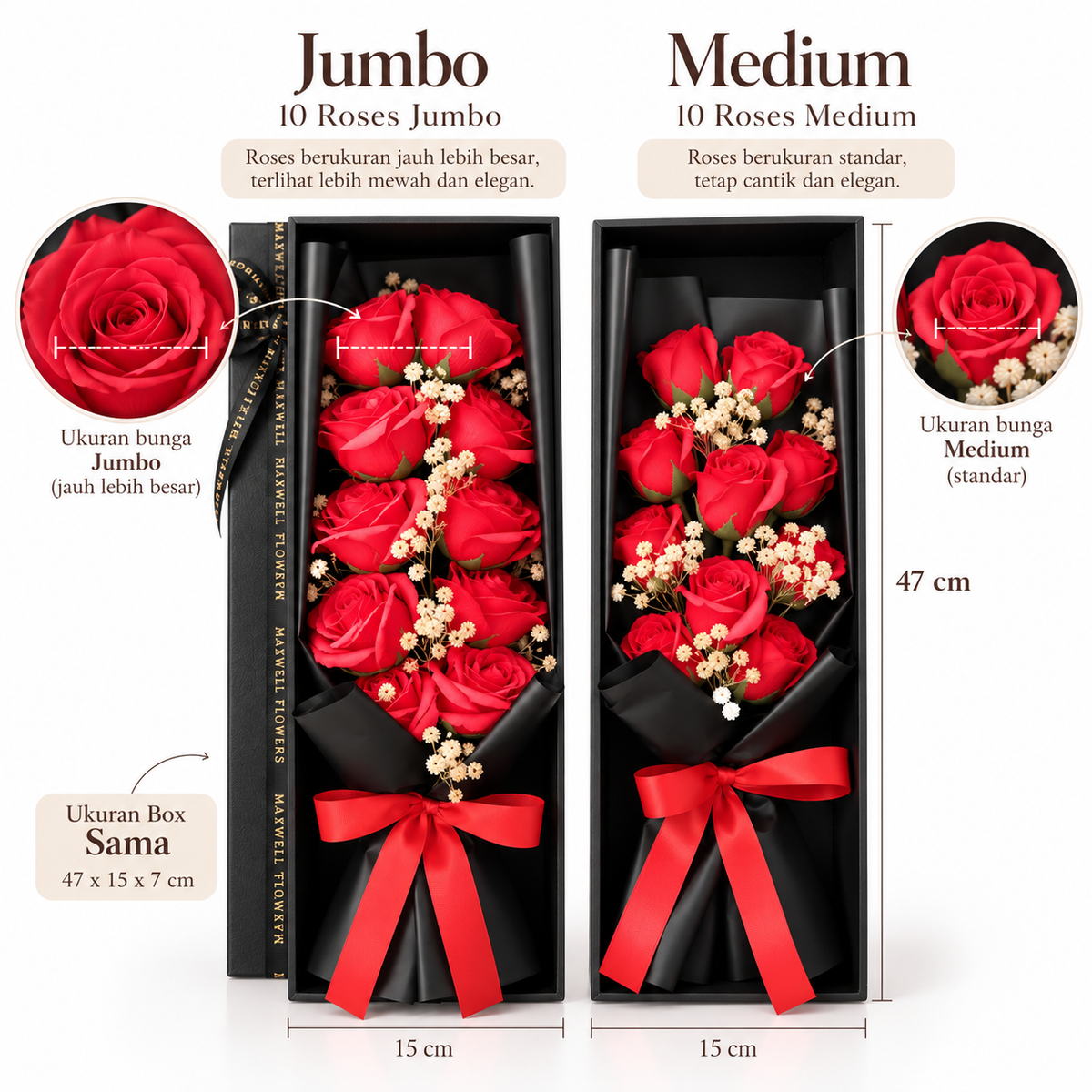 Bunga Bouquet Jumbo - soap roses sabun