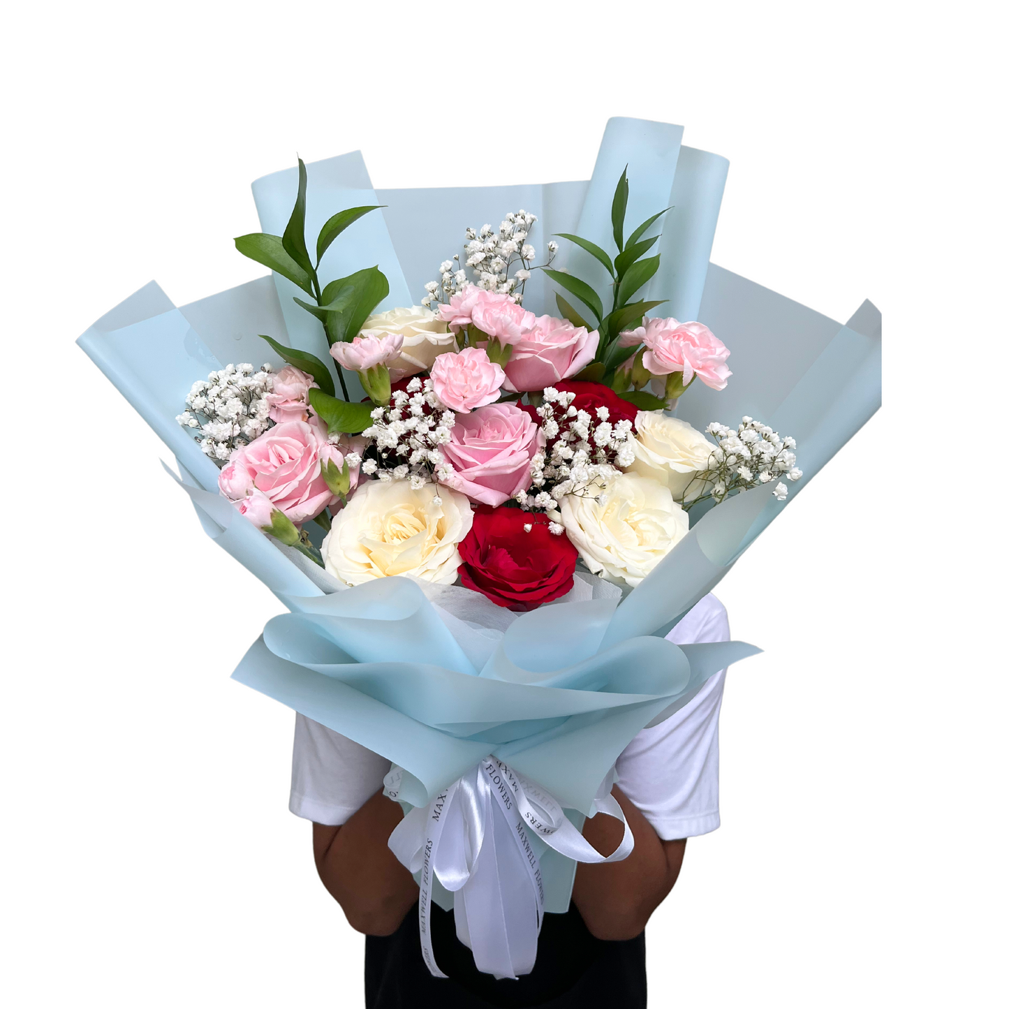 Carna - Roses and carnation fresh flowers Bouquet