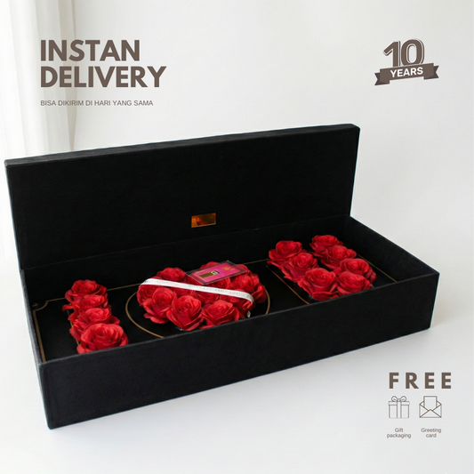 I love you box - vegan leather black box