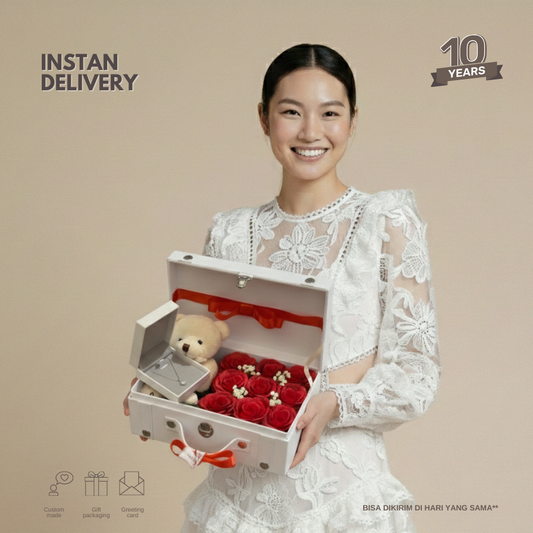 Treasure 9 white box with 100 love languages necklace