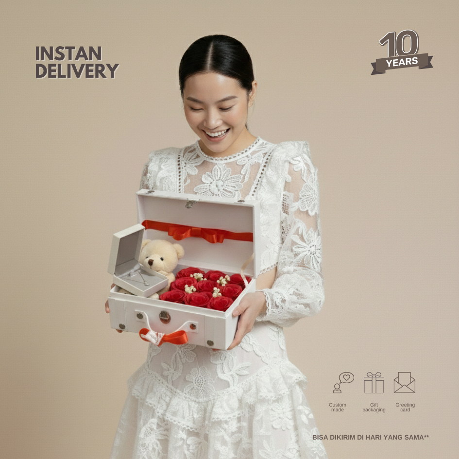 Treasure 9 white box with 100 love languages necklace