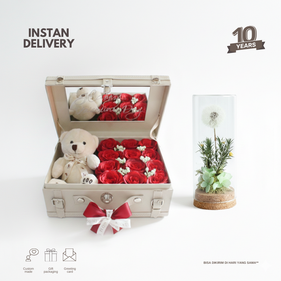 Treasure 12 cream with Dandelion dome by Maxwell Flowers