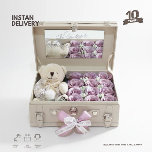 Treasure box with Eternal Rose Ring Box