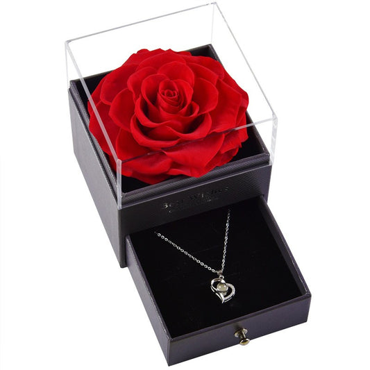 Eternale Belle Square Box with Necklace