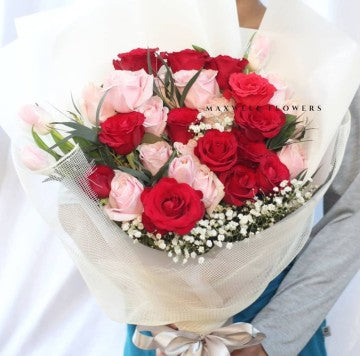 BOUQUET ROSES AND TULIPS
