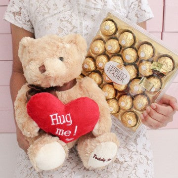 YOU ARE SO CUTE - TEDDY BEAR SPECIAL VALENTINE WITH FERRERO ROCHER