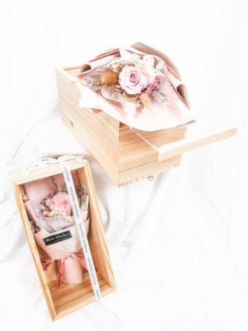 FOREVER ROSE CARENA WOOD BOX