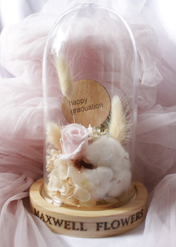 MIX FLOWERS DOME - PINK