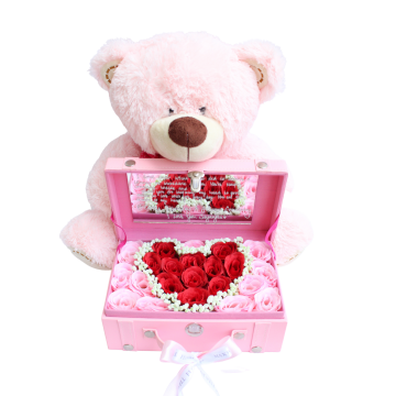 Treasure Box + Pink Teddy Bear