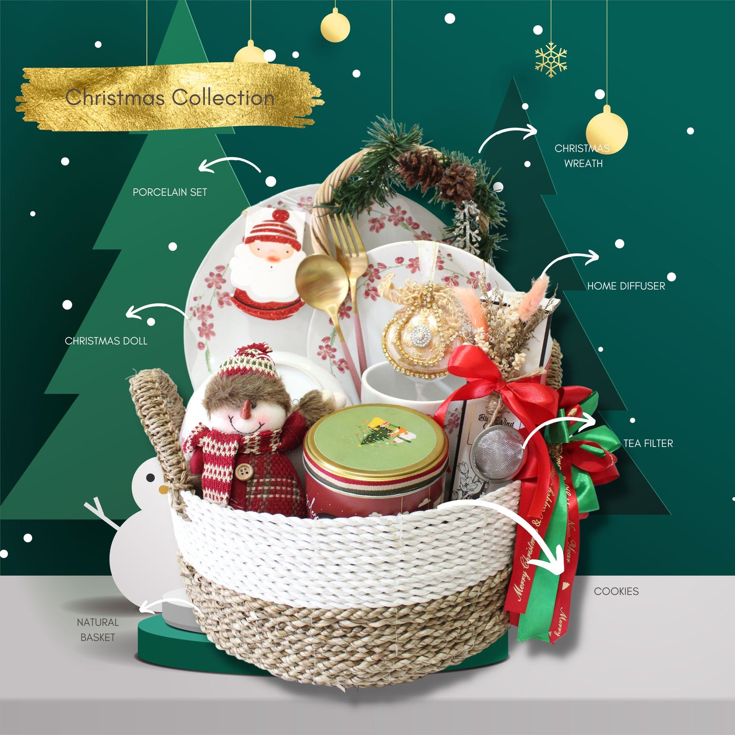 Christmas Hamper #1 - Maxwell Flowers