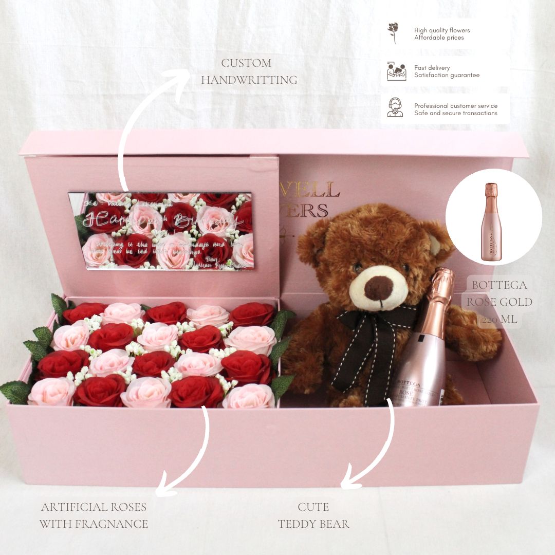 EXCLUSIVE BOX PINK WITH BOTTEGA ROSE GOLD