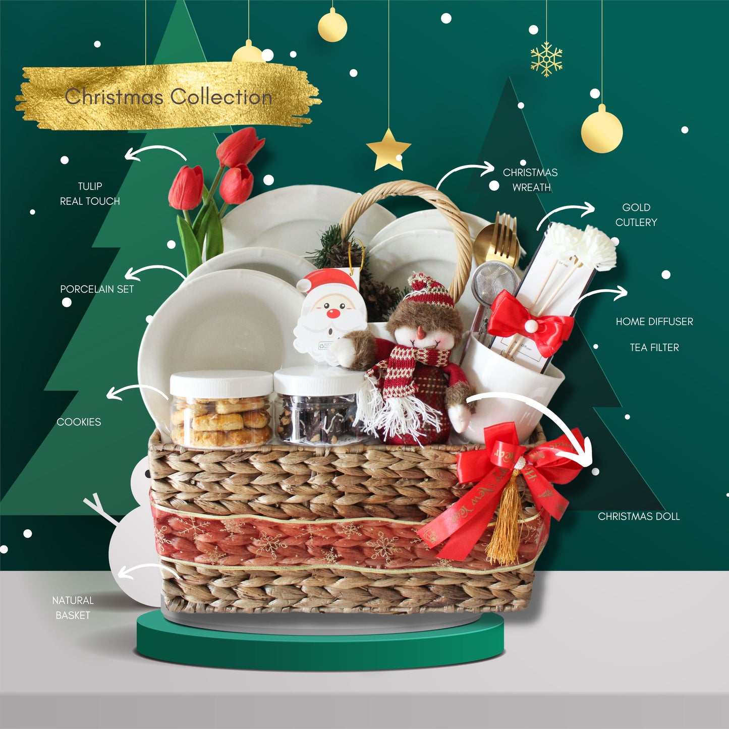 CHRISTMAS HAMPER #2 - MAXWELL FLOWERS